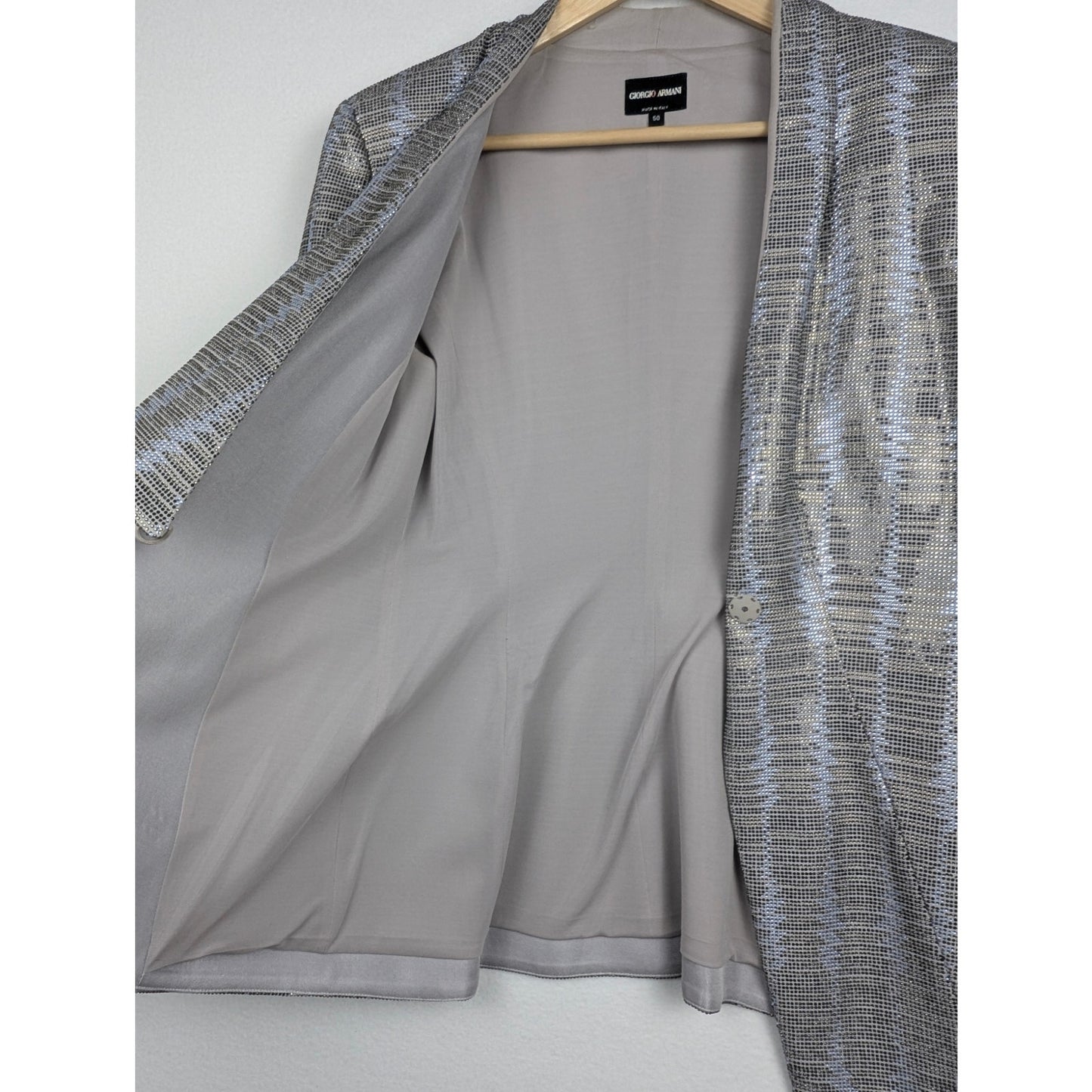 *Must See! Women's Armani Collenzioni Crystal Embellished Blazer size 50