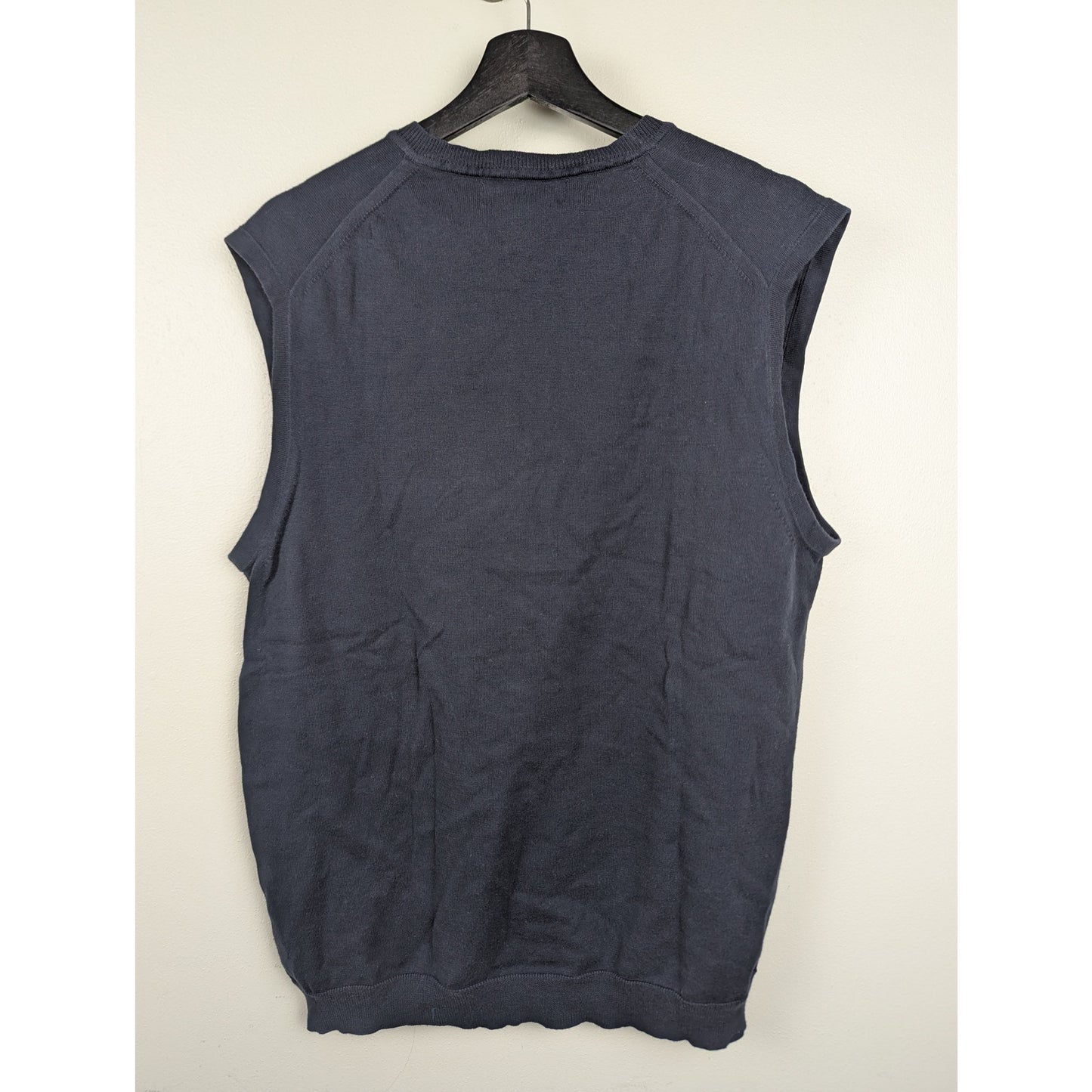 Banana Republic Blue V-neck Cotton Sweater Vest Size L
