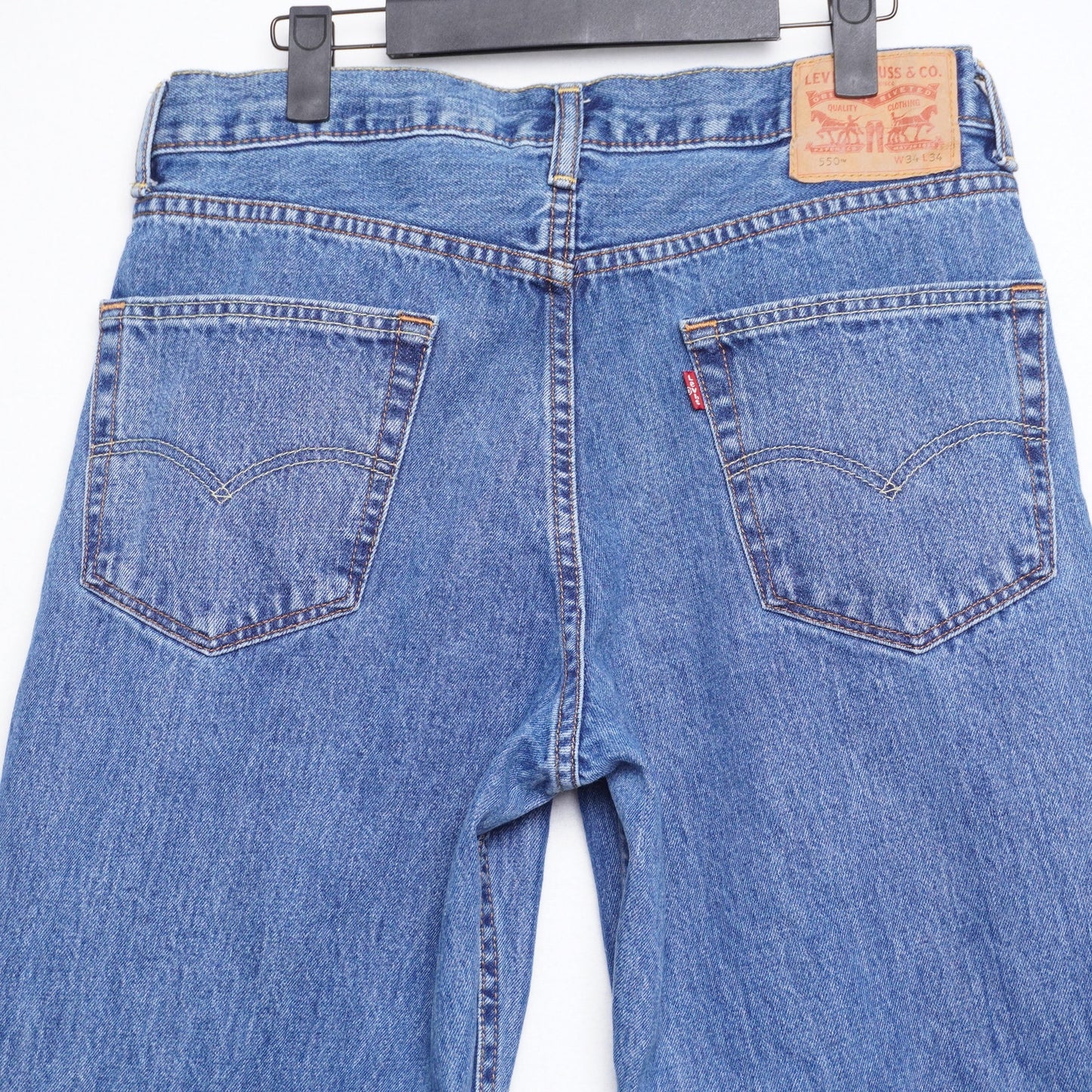 Levi's 550 Blue Jeans 34/34 100% cotton