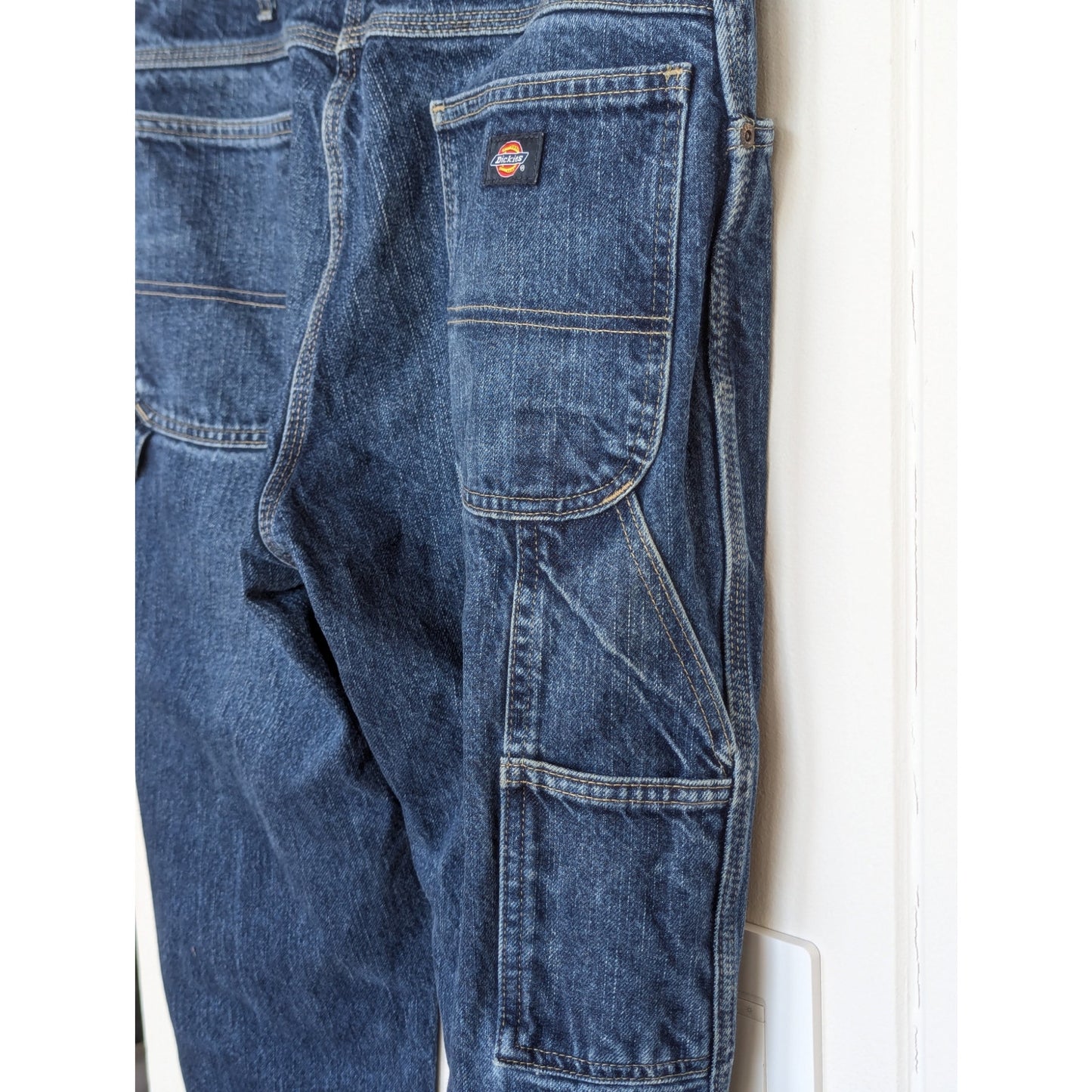 Dickies Carpenter Jeans Dark Wash 34x32 100% Cotton