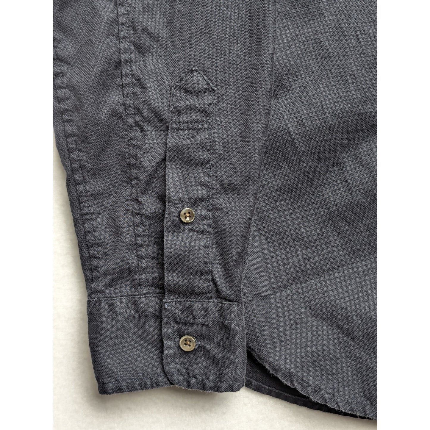 Alex Mill Men's Wash & Go Black Button-up Shirt Size S