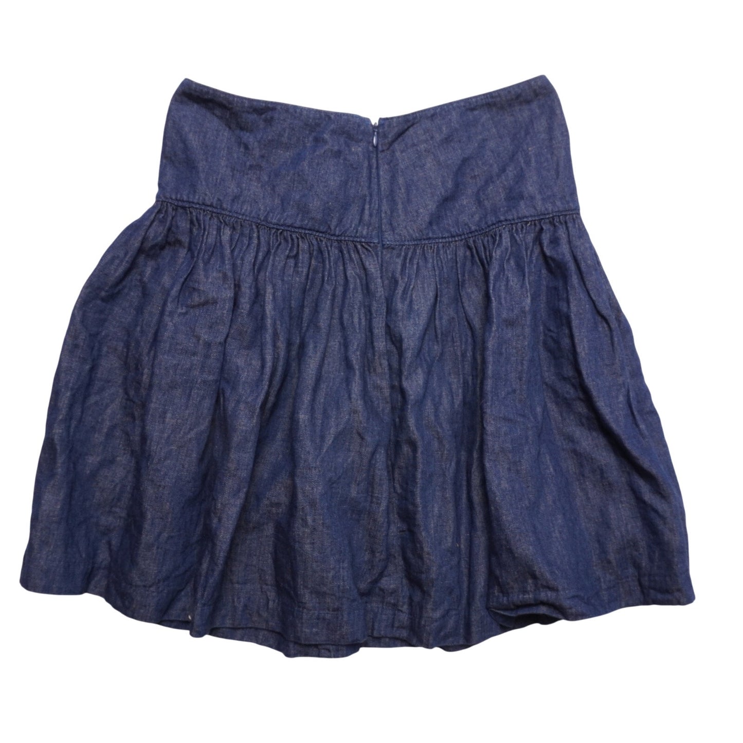 GAP Denim Mini Skirt Size 4 High Waist A-Line 15.5" Waist 20" Length