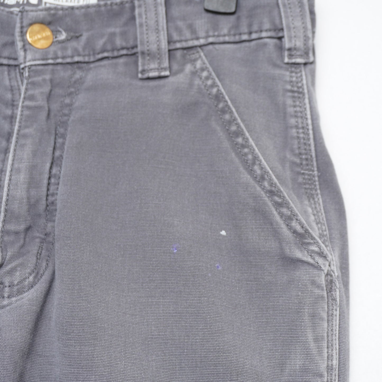 Carhartt Work Pants – Men's 30x30 – Distressed Gray Carpenter Utility Pants