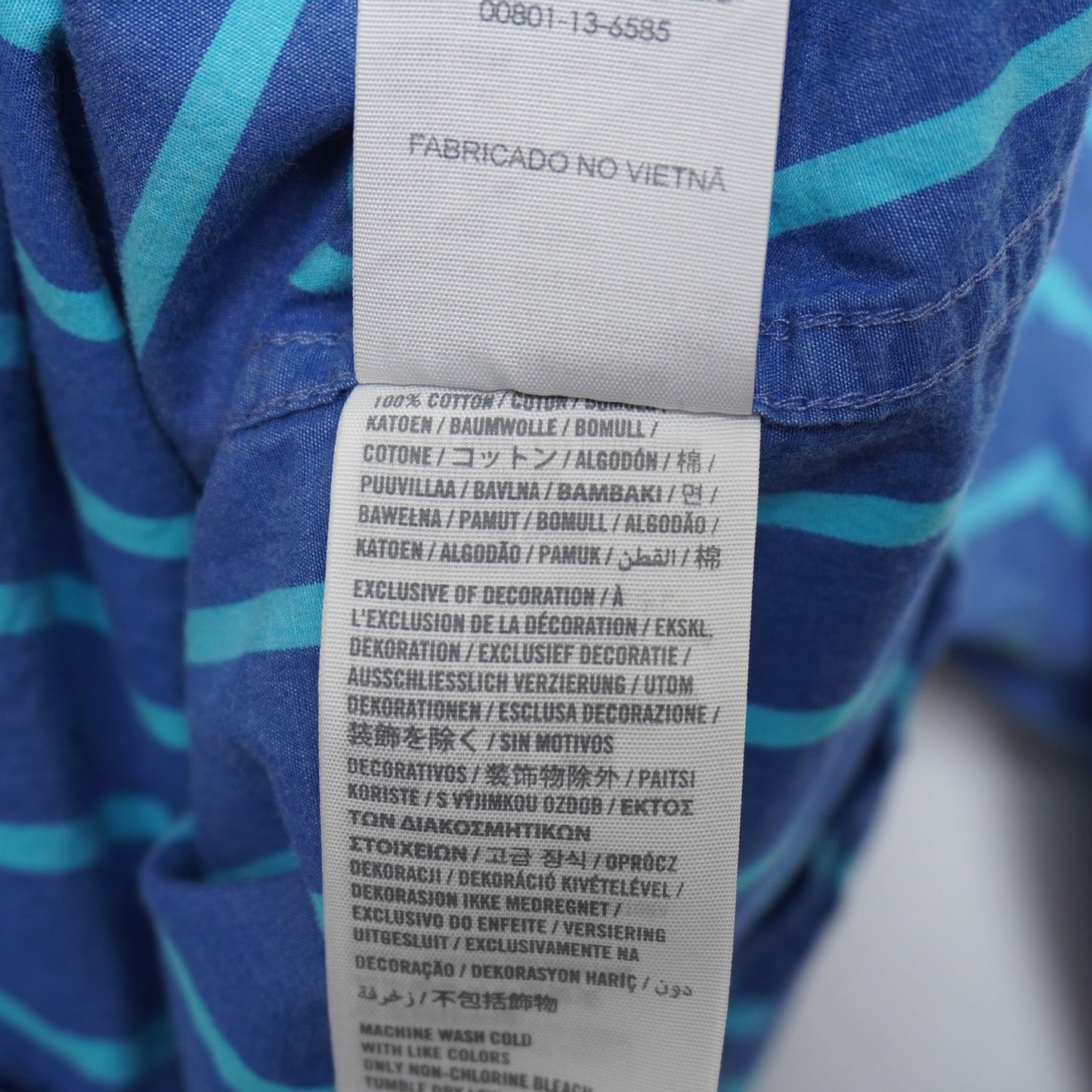 Hollister Blue Striped Button Down Shirt Size XL