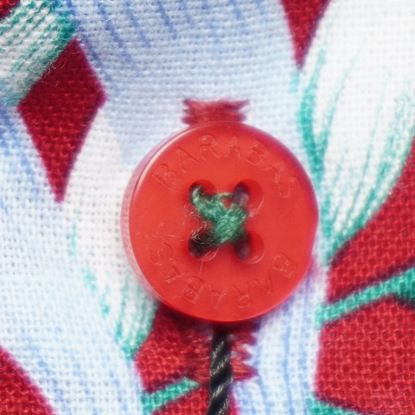 Barabas Red Floral Shirt M Linen Cotton Hawaiian Tropical NWT