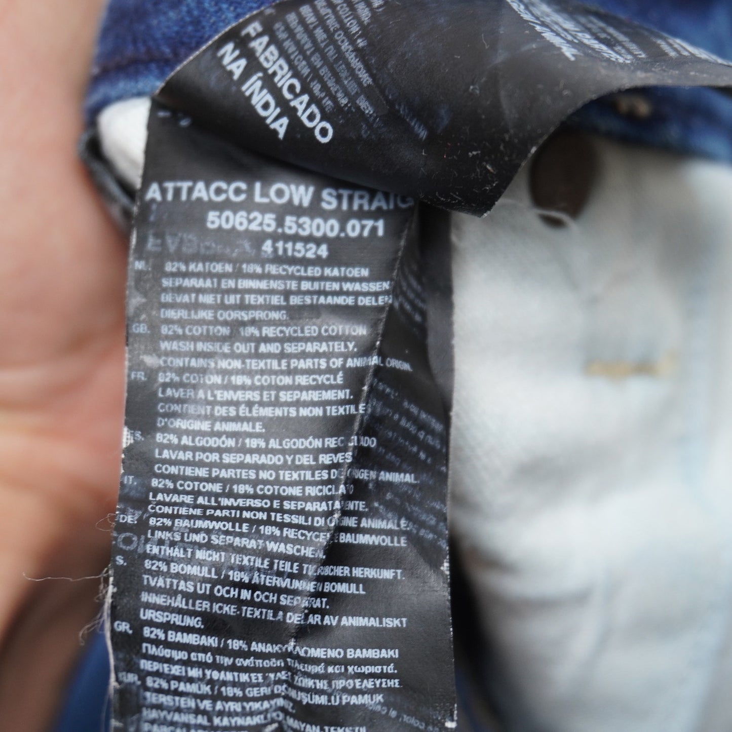 G-Star Raw ATTACC Low Straight Jeans Size 31