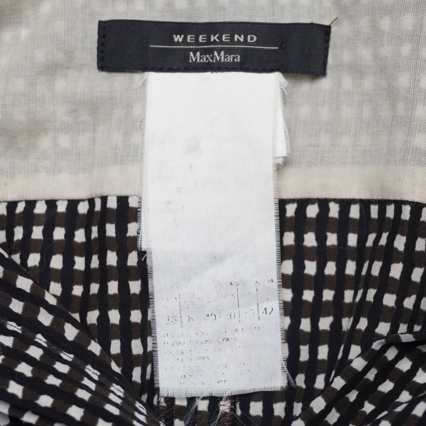 Weekend Max Mara Shirt Dress Women’s Checkered Short Sleeve Midi Pocketsl.,/;