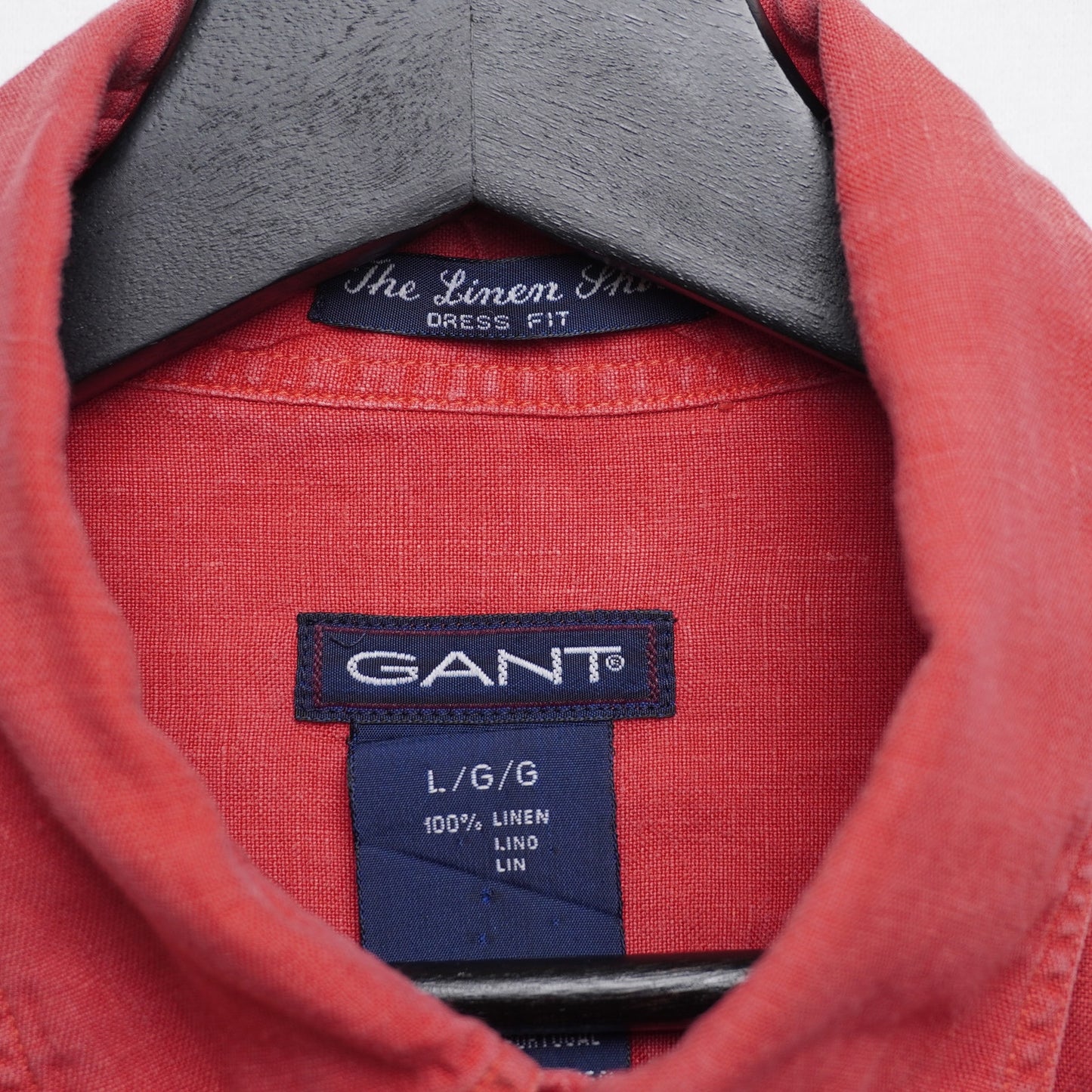 Vintage Gant "The Linen Shirt" Size L 100% Linen Button Down Collar
