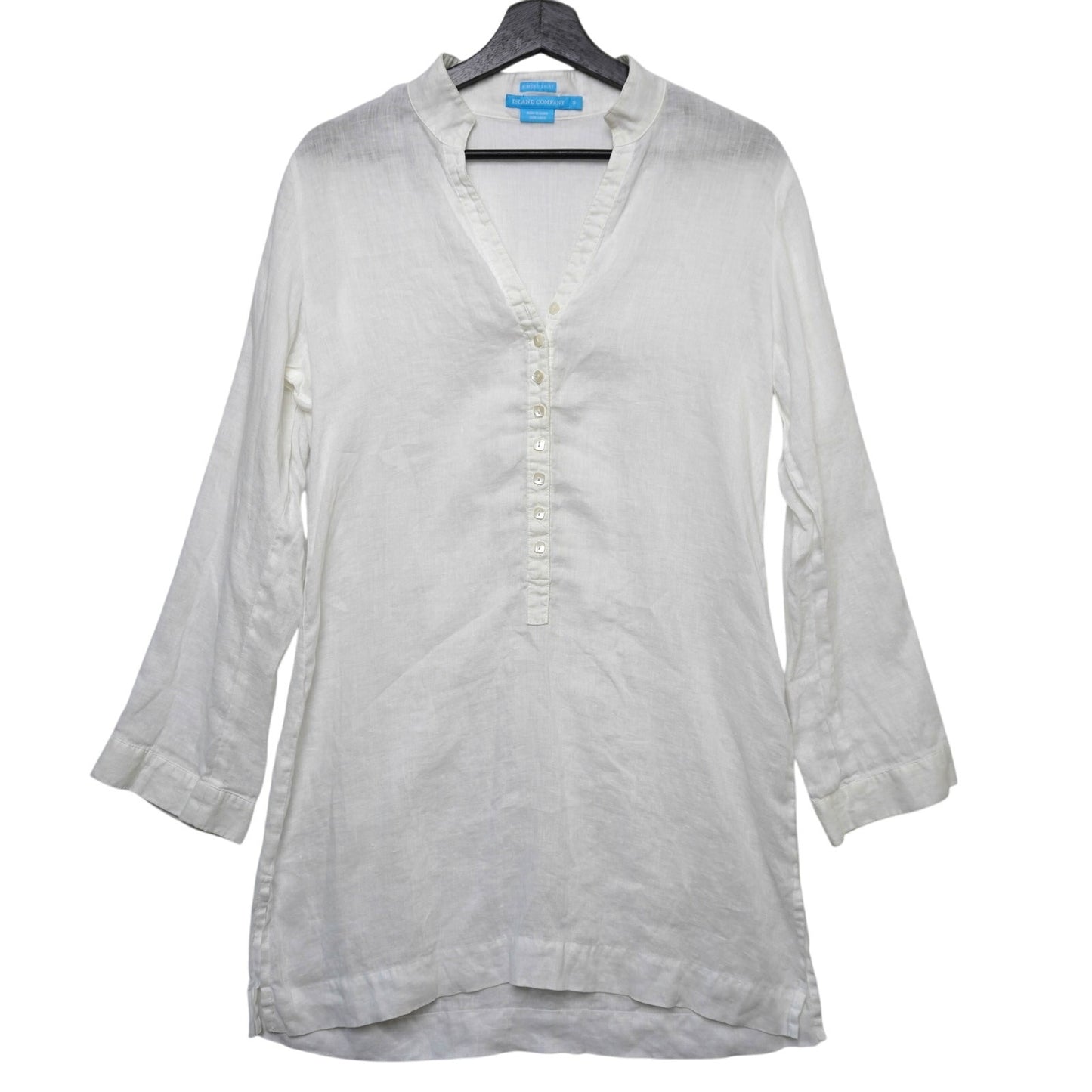 Island Company 100% Linen Kimono Shirt Tunic S