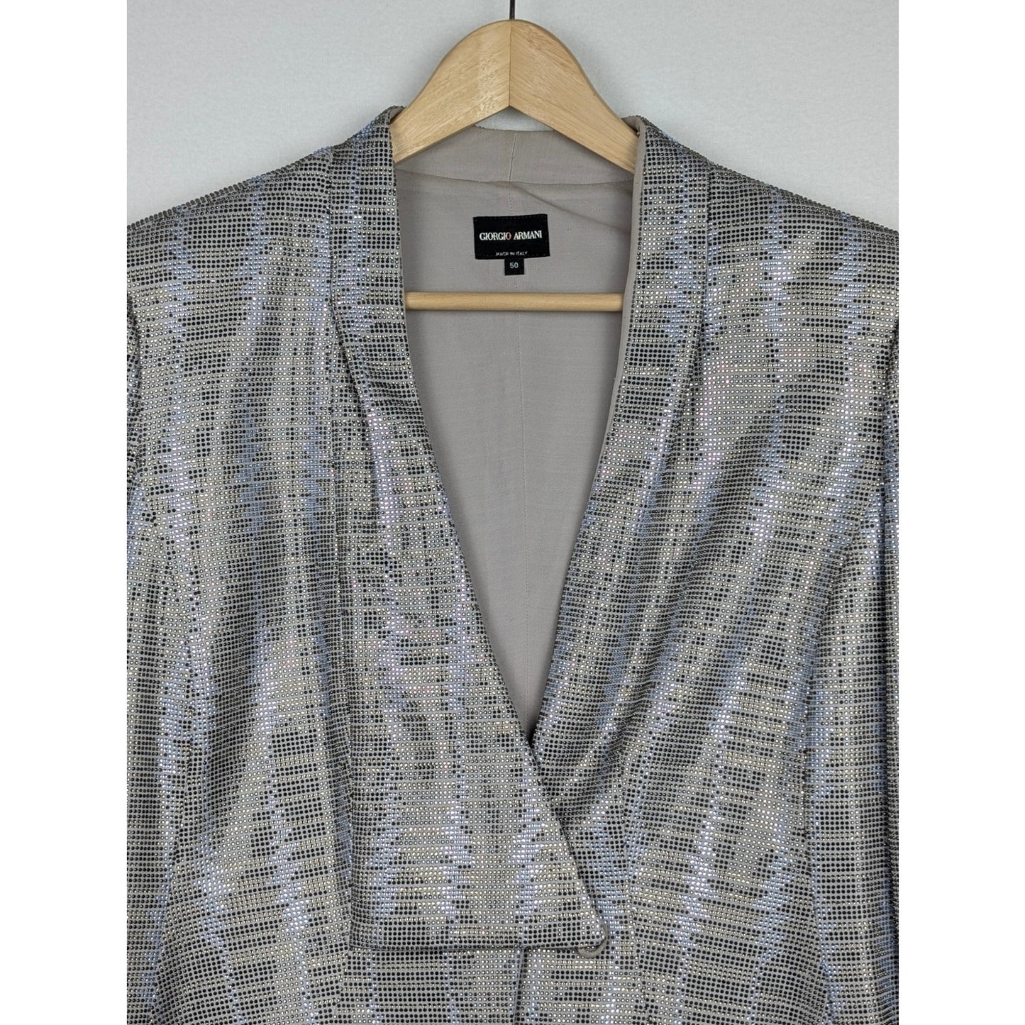 *Must See! Women's Armani Collenzioni Crystal Embellished Blazer size 50