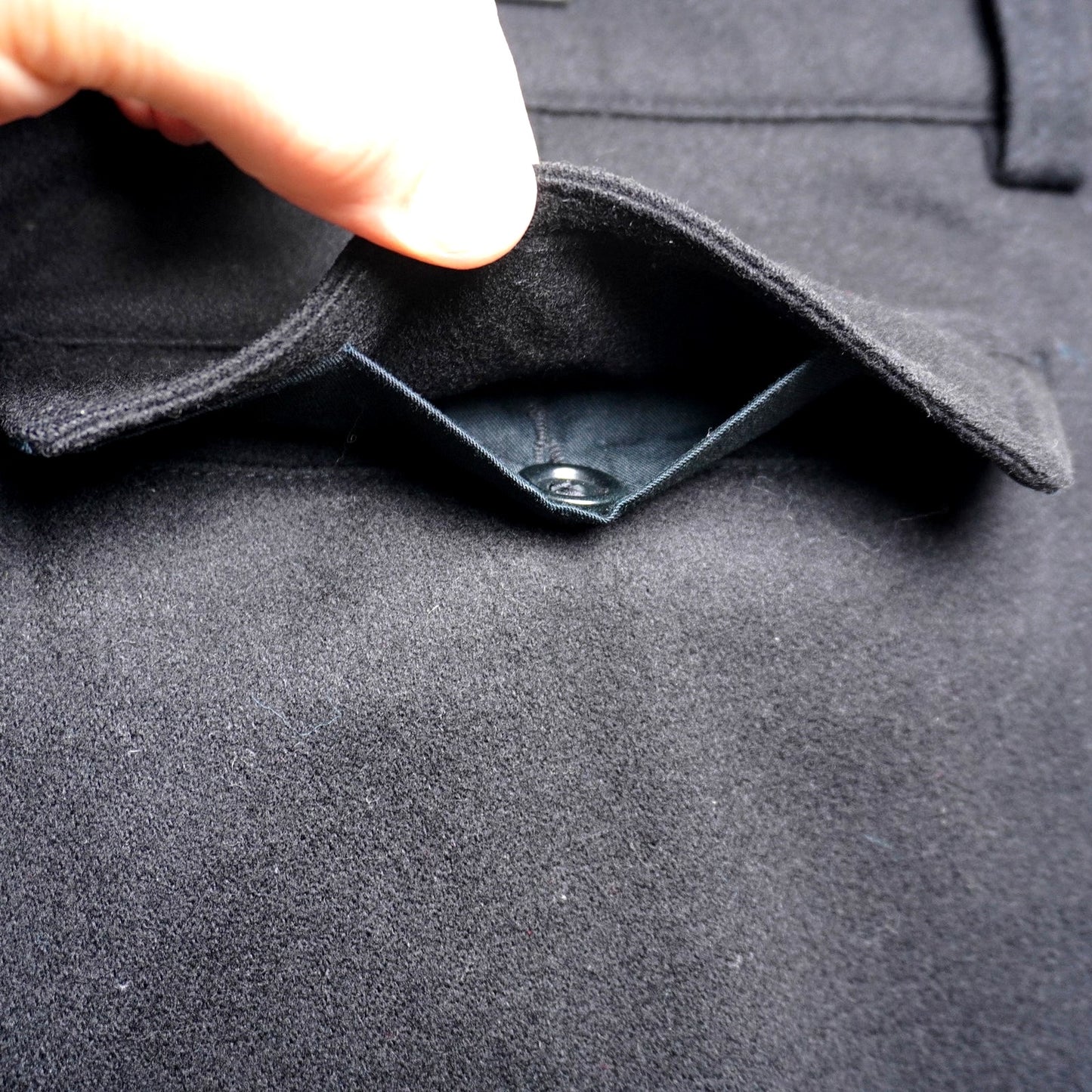 Banana Republic Black Wool Blend Trousers 35x30