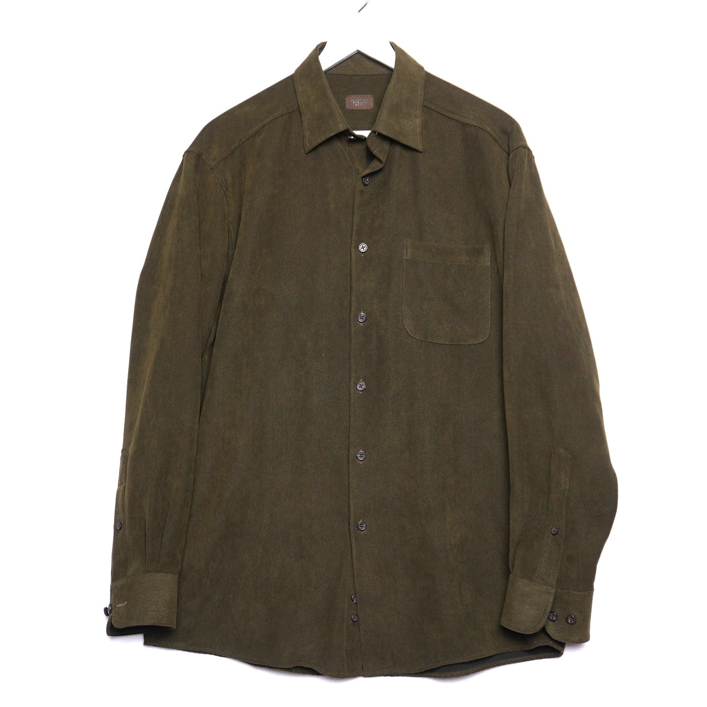 Talbot's Mens Green Corduroy Overshirt Size Medium
