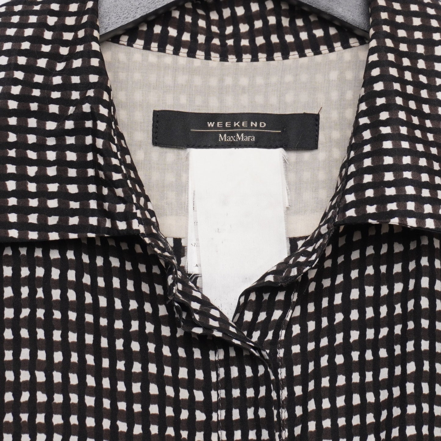 Weekend Max Mara Shirt Dress Women’s Checkered Short Sleeve Midi Pocketsl.,/;