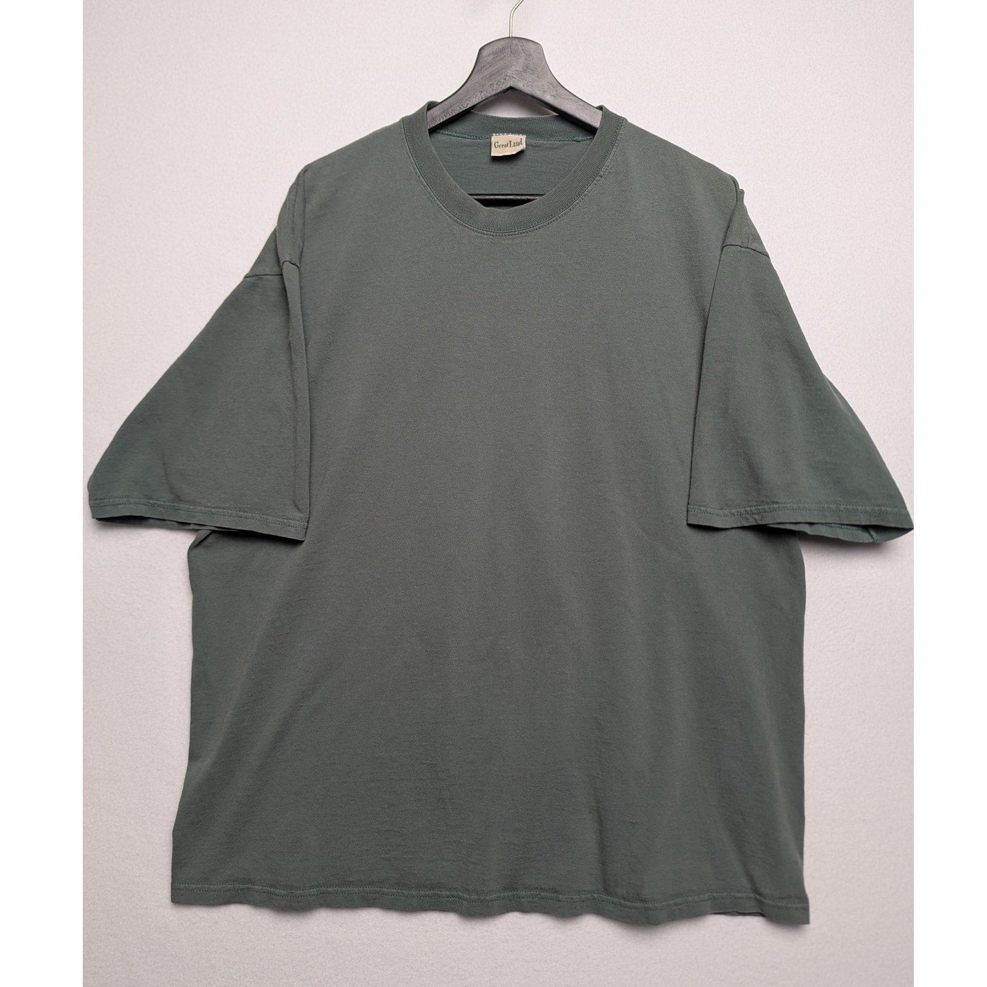 Vintage Great Land Green Tshirt 100% Cotton Made in USA XLT