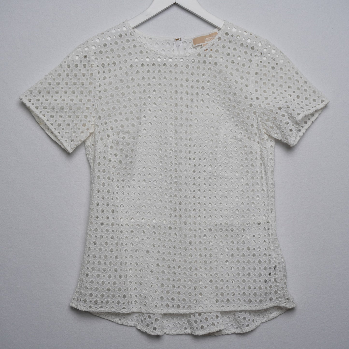 MICHAEL Michael Kors White Eyelet Top Size S