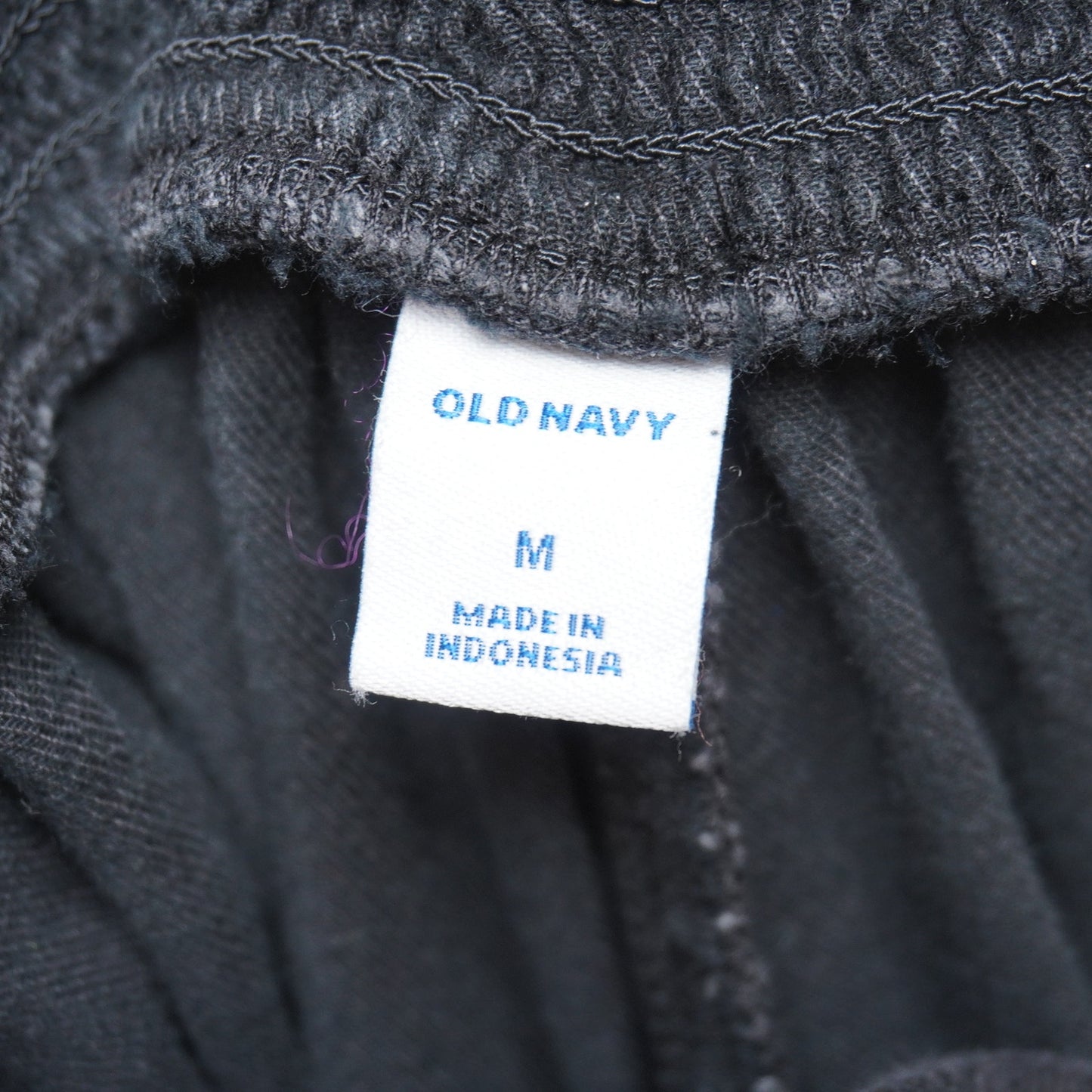 Old Navy Black Cotton Jumpsuit | Size M | Wide Leg Adjustable Strap Belted