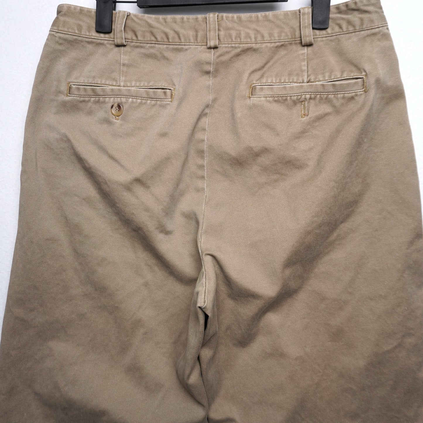 Vintage Banana Republic Khakis Flat Front Relaxed Fit Tapered Size 34
