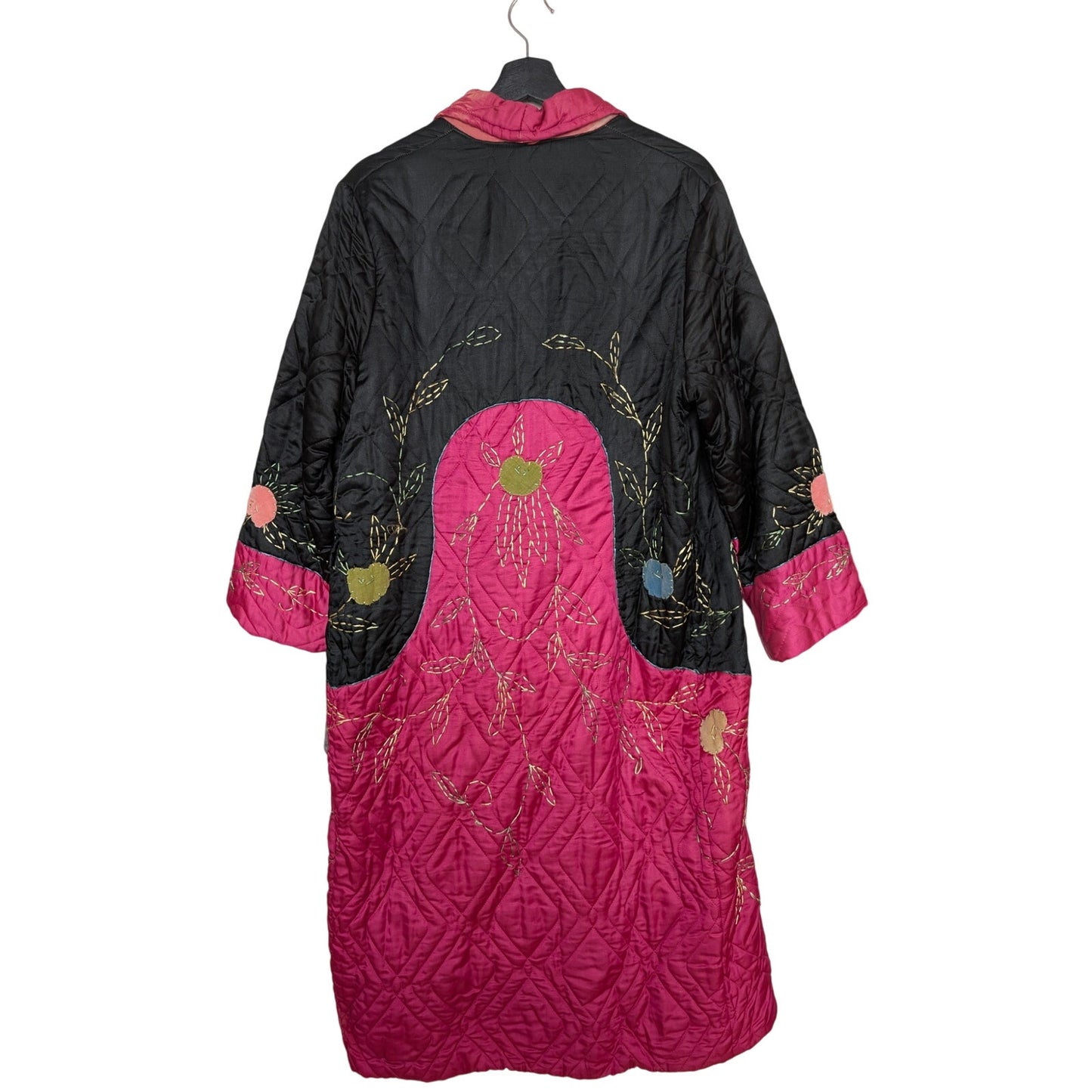 Vintage Kimono Style Quilted Robe As Is