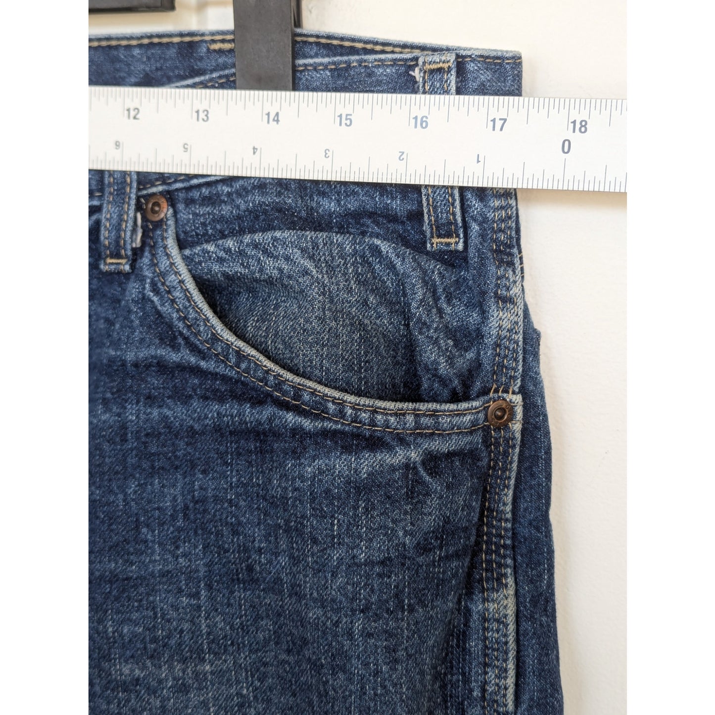 Dickies Carpenter Jeans Dark Wash 34x32 100% Cotton