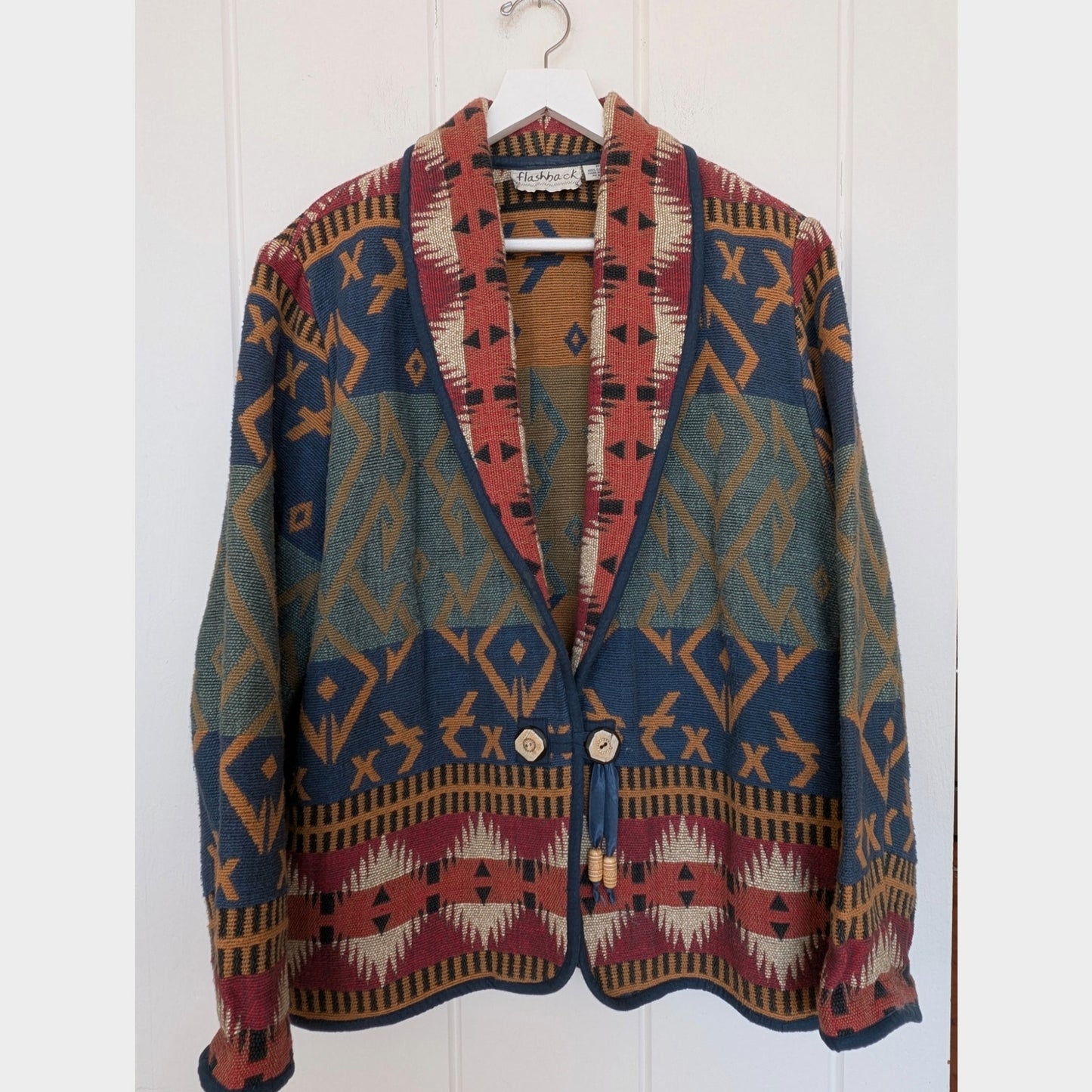 Vintage Flashback Tapestry Style Jacket - M