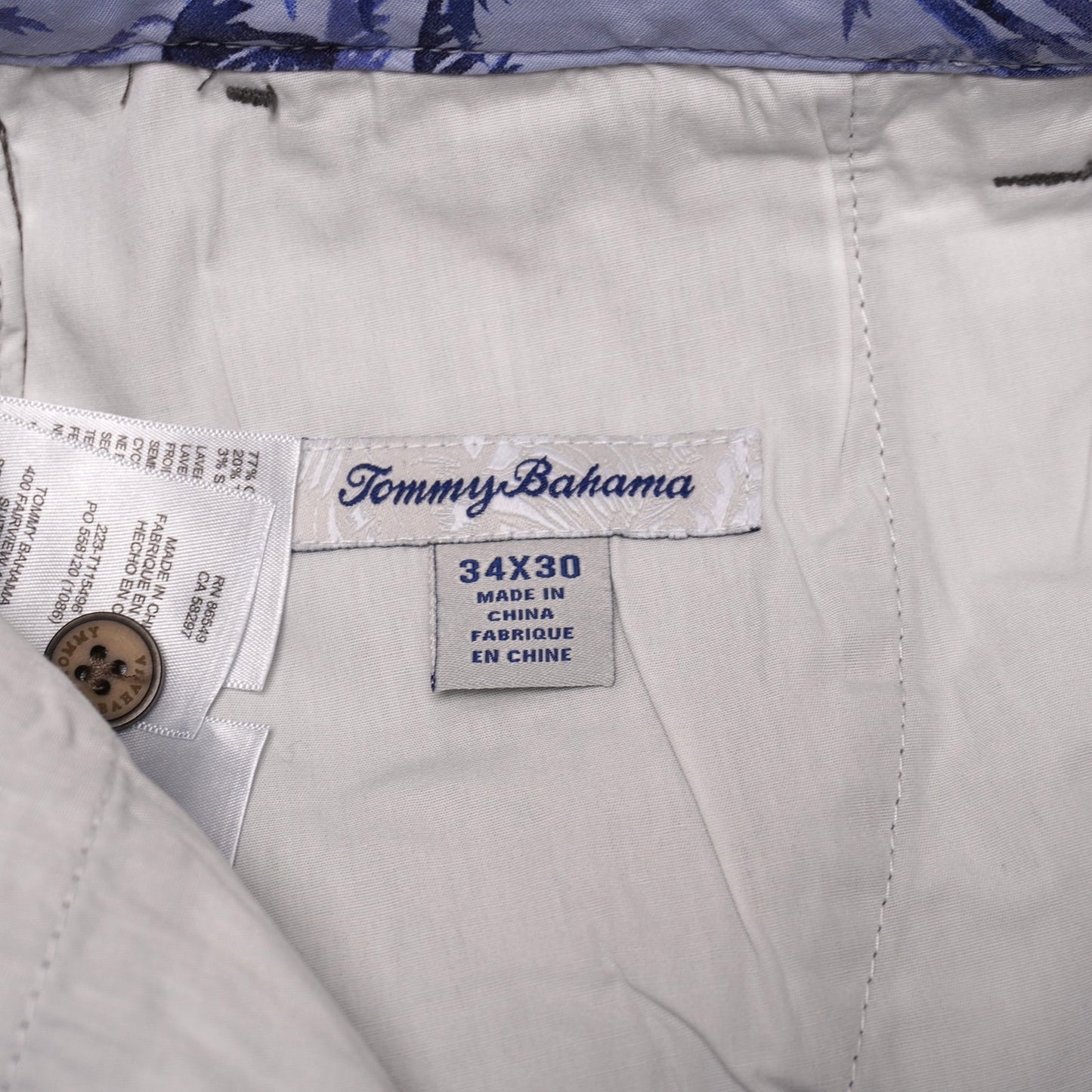 Tommy Bahama Boracay Pants Chinos Gray Size 34x30