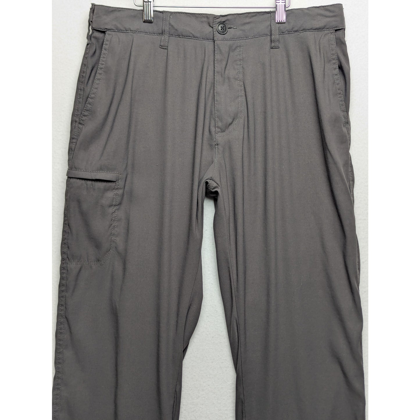 Unionbay UB Tech Gray Classic Fit Comfort Waist Travel Pants Size 34