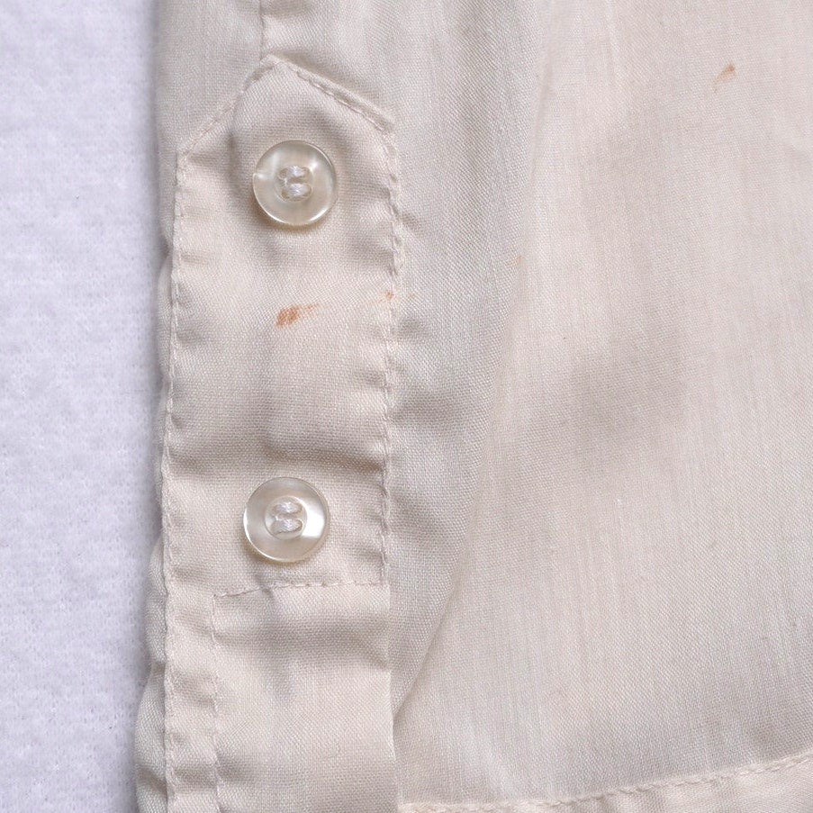 Vintage Continental Embroidered Guayabera Shirt - Made in Mexico L