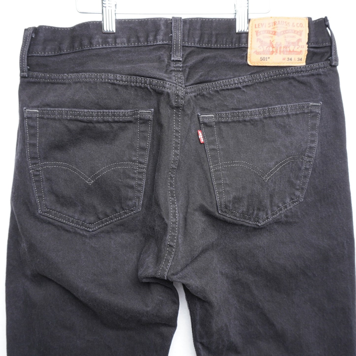 Levi's Black 501 100% Cotton Made in Egypt 34x34