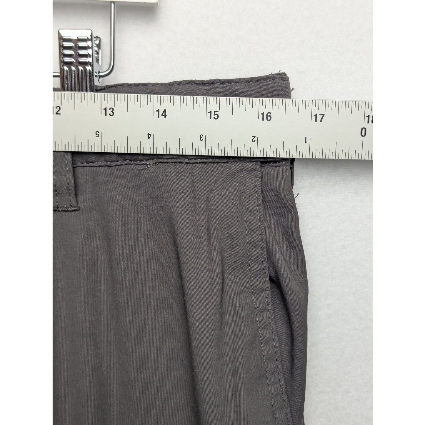 Unionbay UB Tech Gray Classic Fit Comfort Waist Travel Pants Size 34