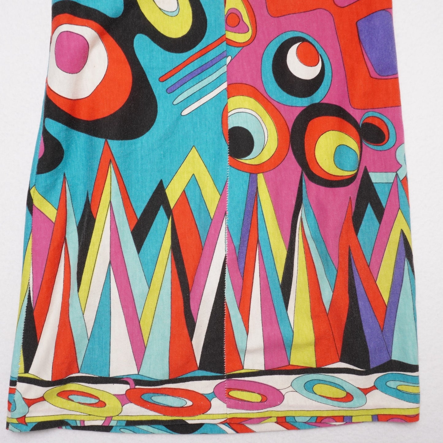Vintage 90s Sleeveless Bodycon Dress – Abstract Geometric Print – Size XS/S