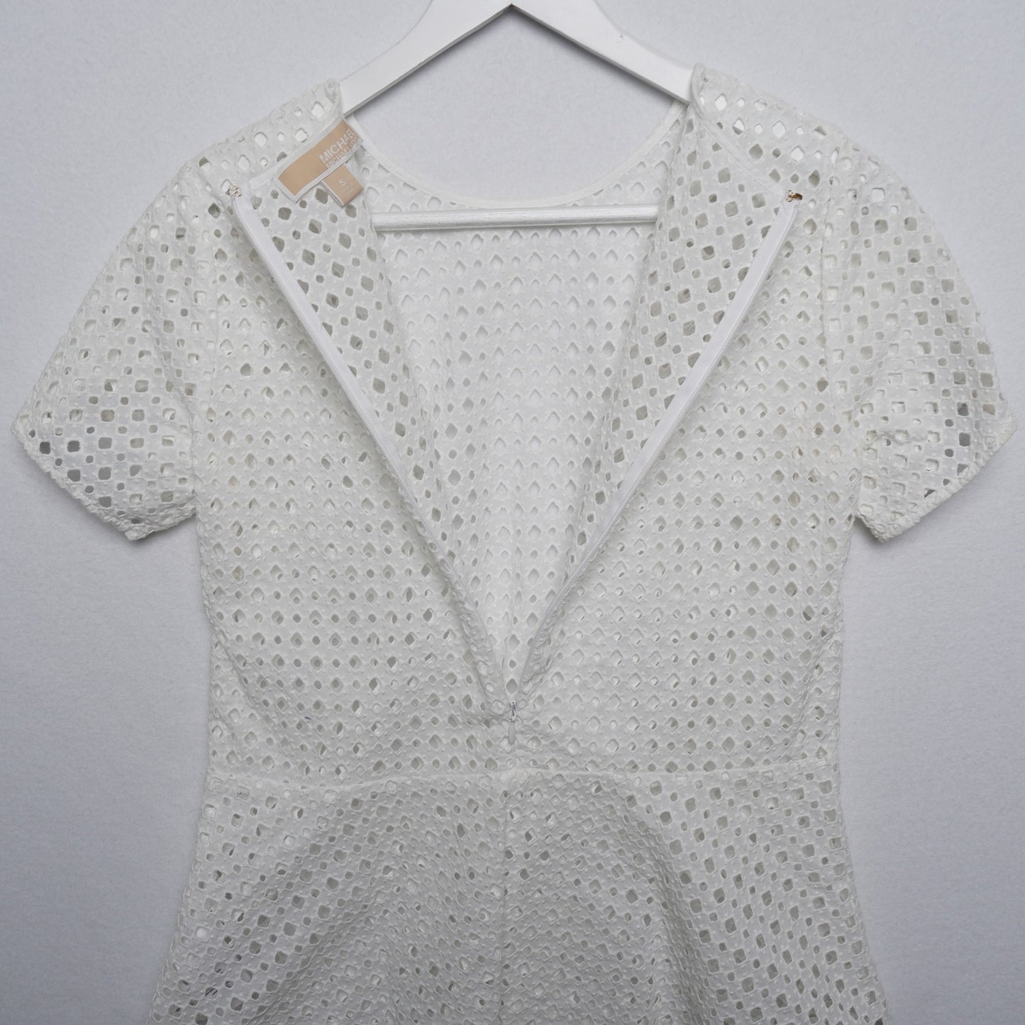 MICHAEL Michael Kors White Eyelet Top Size S