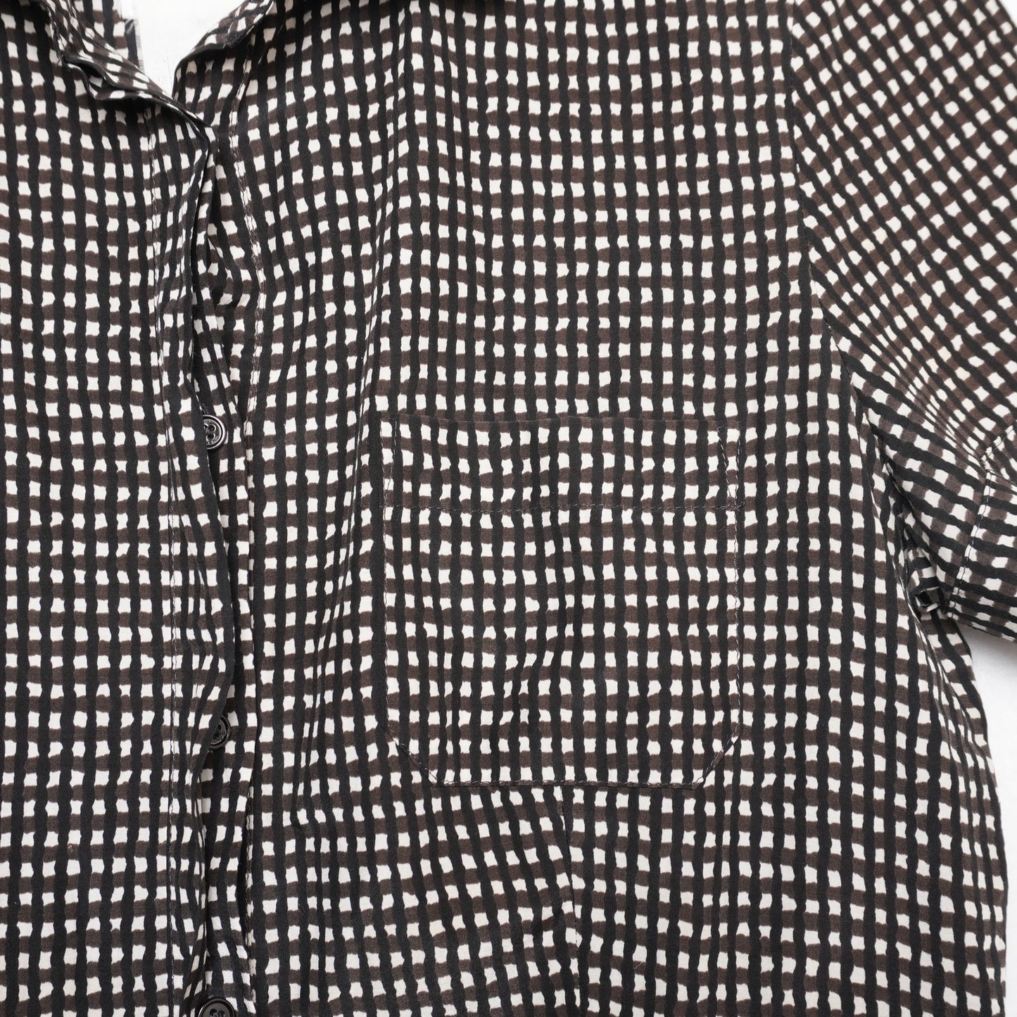 Weekend Max Mara Shirt Dress Women’s Checkered Short Sleeve Midi Pocketsl.,/;