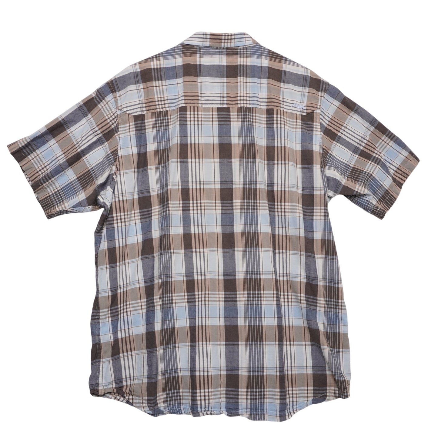 MK Mountain Khakis Plaid Shirt XL Jackson Hole Wyoming Outdoor Short Sleeve