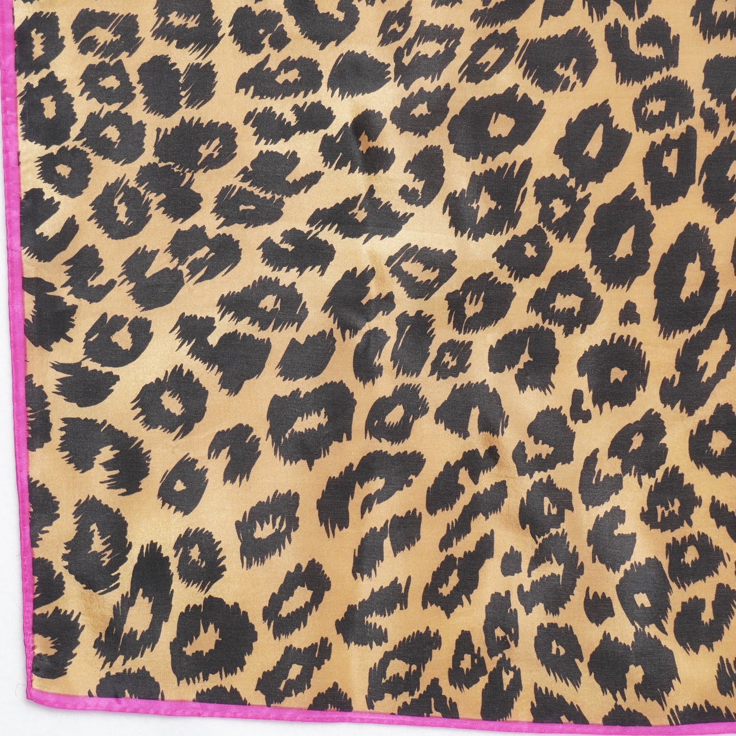 Vintage Oscar de la Renta Hibiscus and Animal Print Silk Scarf
