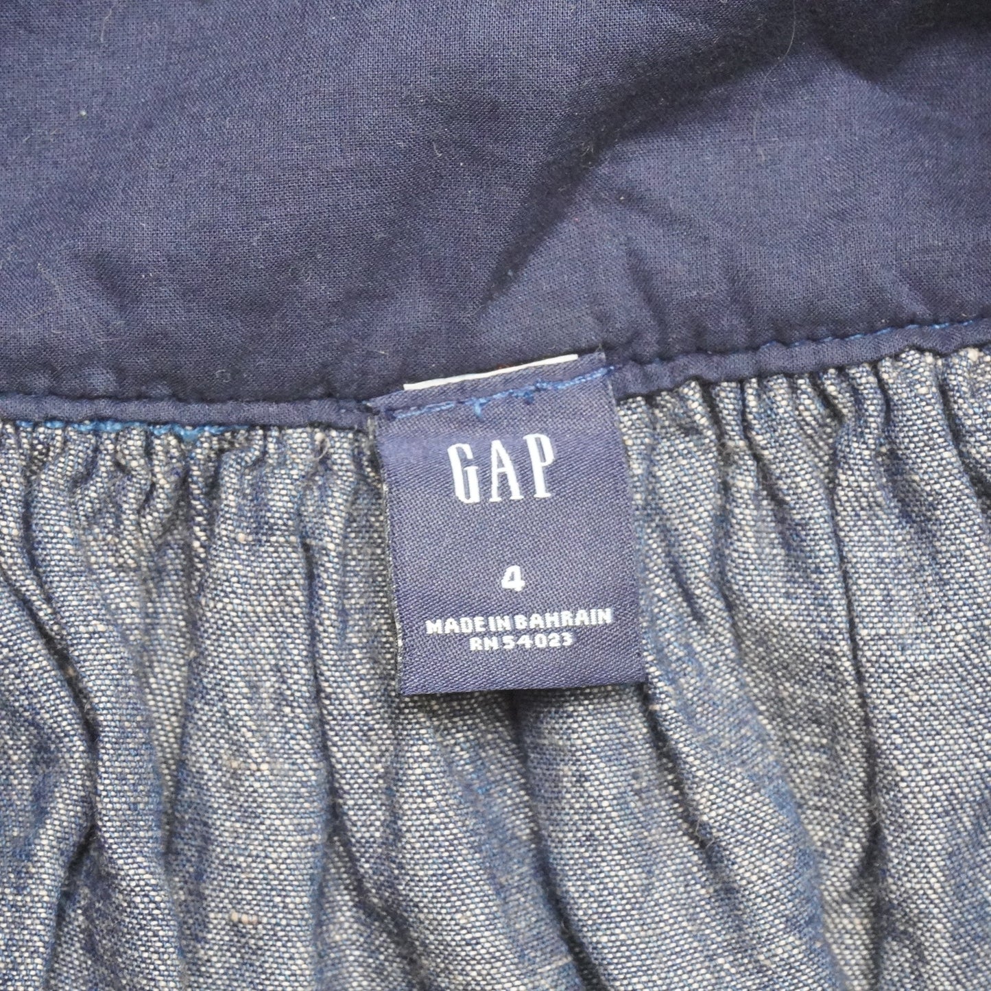 GAP Denim Mini Skirt Size 4 High Waist A-Line 15.5" Waist 20" Length