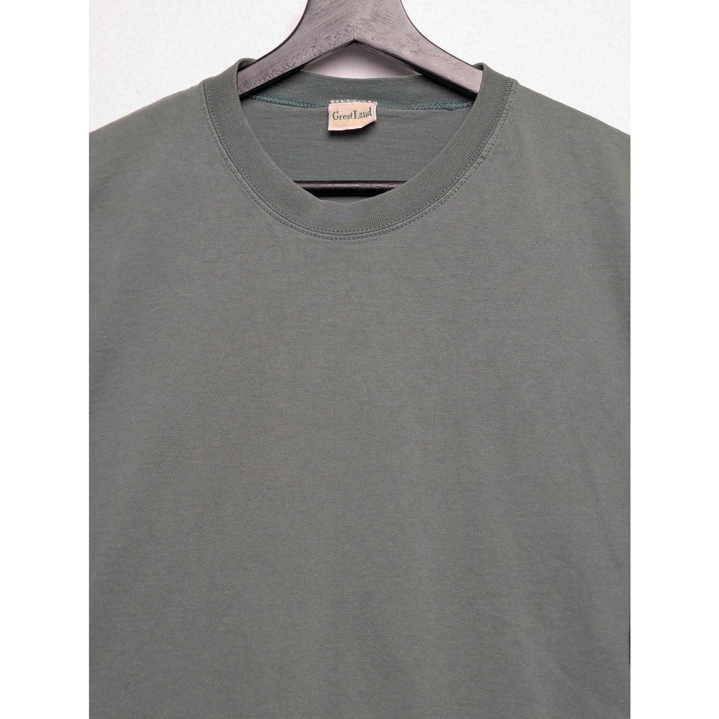 Vintage Great Land Green Tshirt 100% Cotton Made in USA XLT