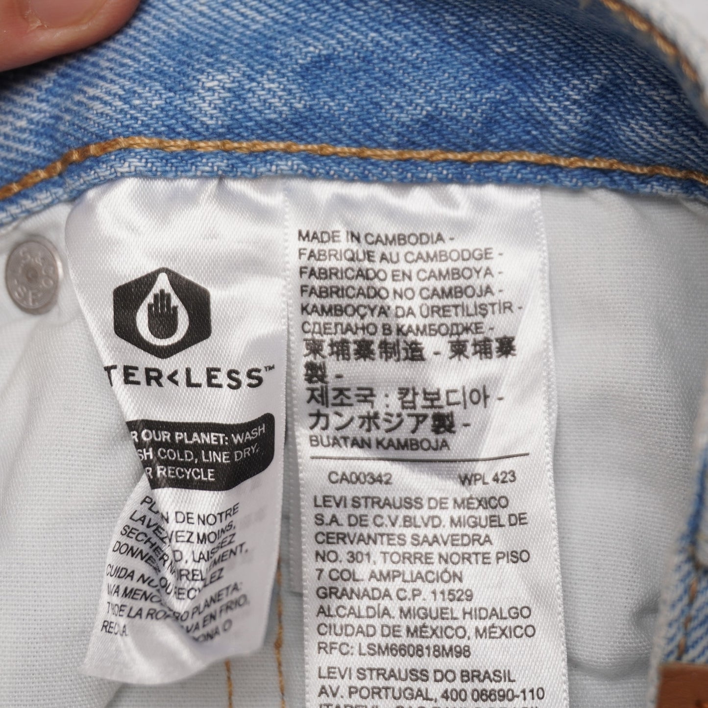 Levi's Premium 501 Cut Off Shorts Women's 26 Distressed 100% Cotton Button Fly