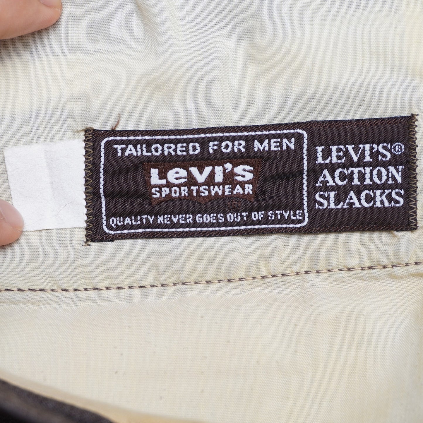 Vintage Levi's Action Slacks Brown Dress Pants 70s 80s Retro Levi's Sportswear