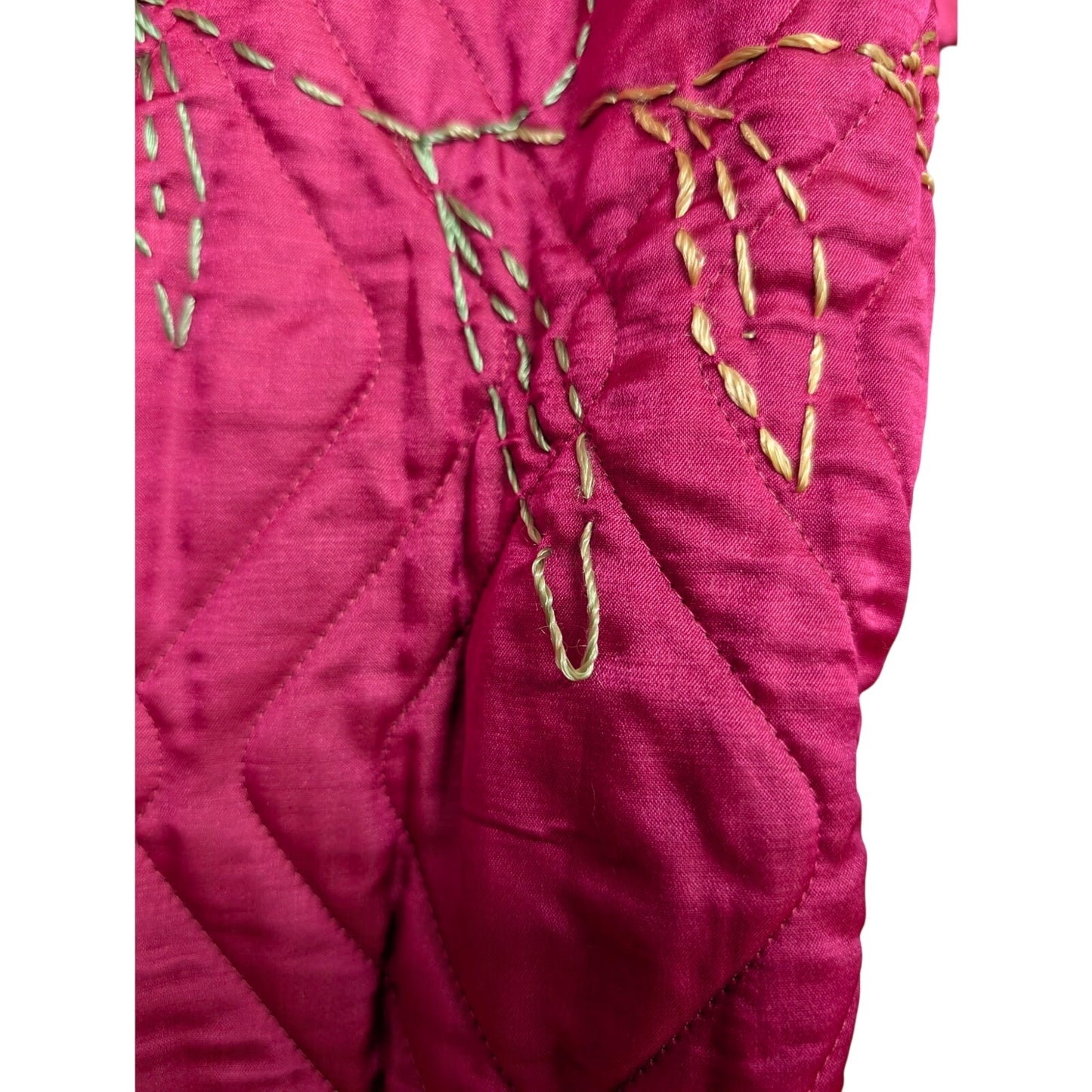 Vintage Kimono Style Quilted Robe As Is