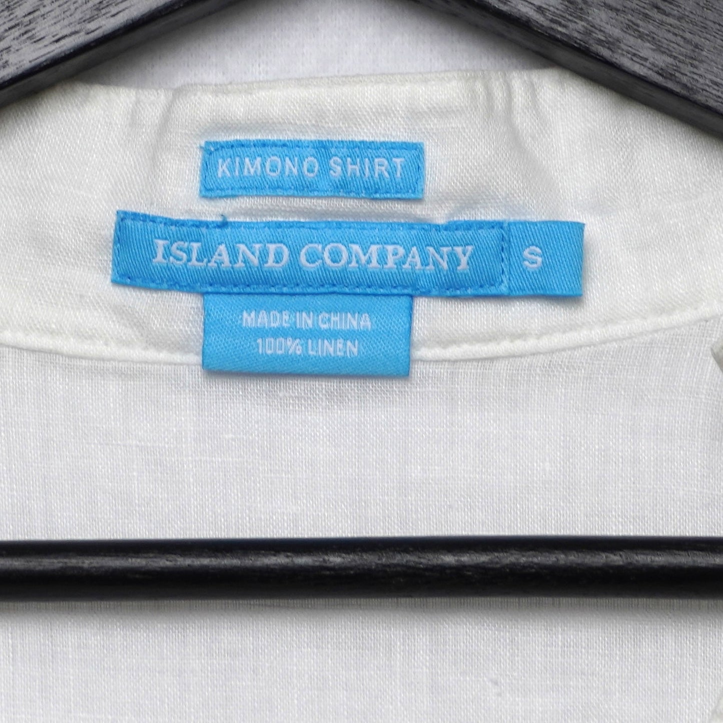 Island Company 100% Linen Kimono Shirt Tunic S