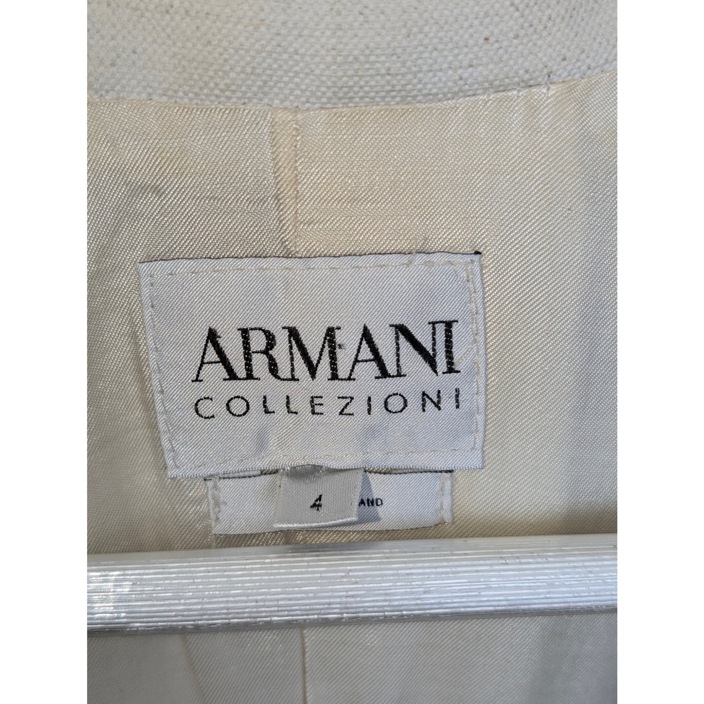 Vintage Armani Collezioni Cream Jacket IT40