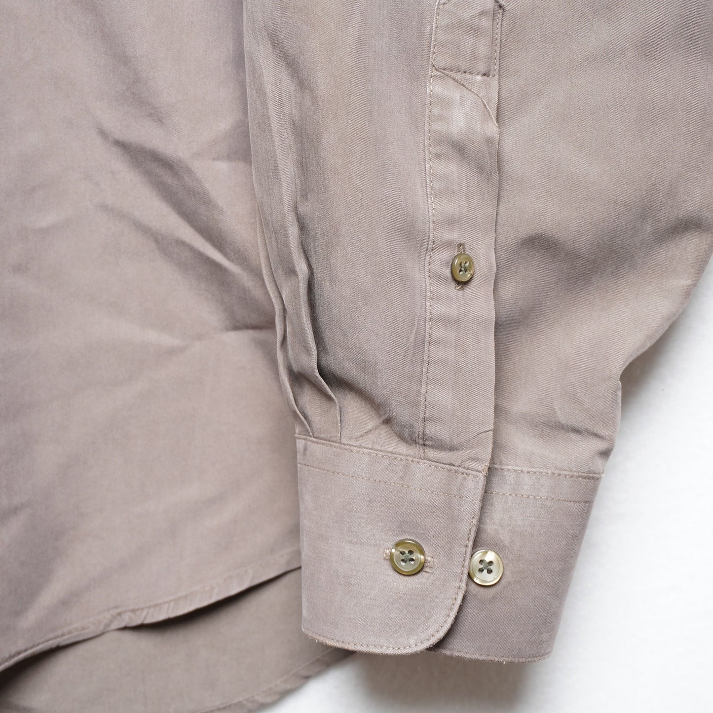 Vintage Haggar Collections Taupe/Gray/Brown Shirt - Utility Style Button Up Size L