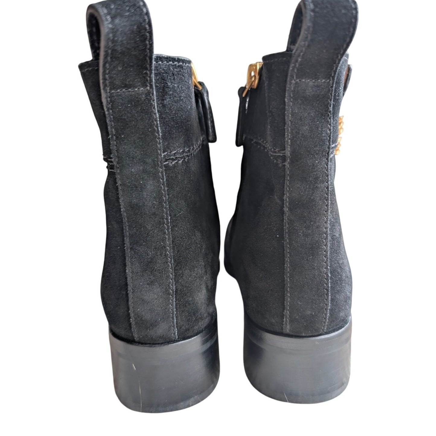 Tory Burch Everly Black Suede Ankle Boots 6