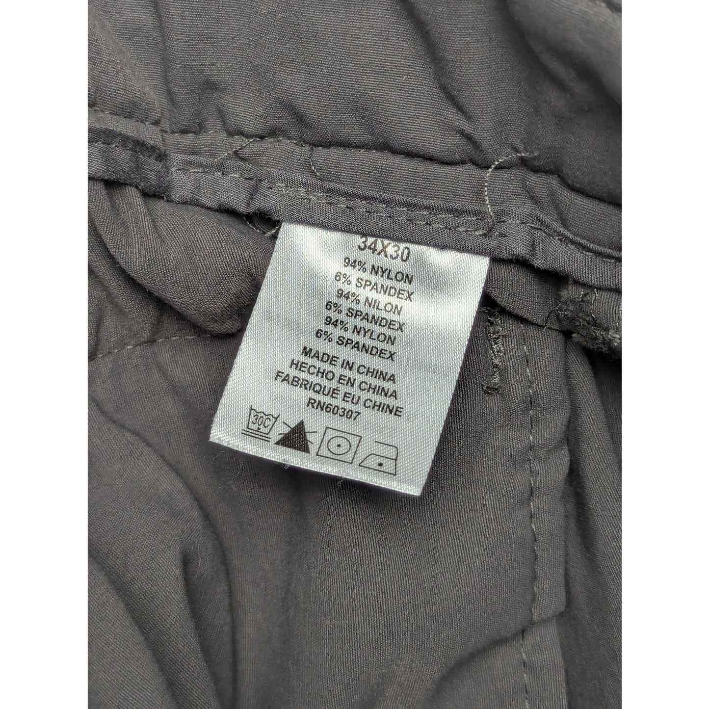 Unionbay UB Tech Gray Classic Fit Comfort Waist Travel Pants Size 34