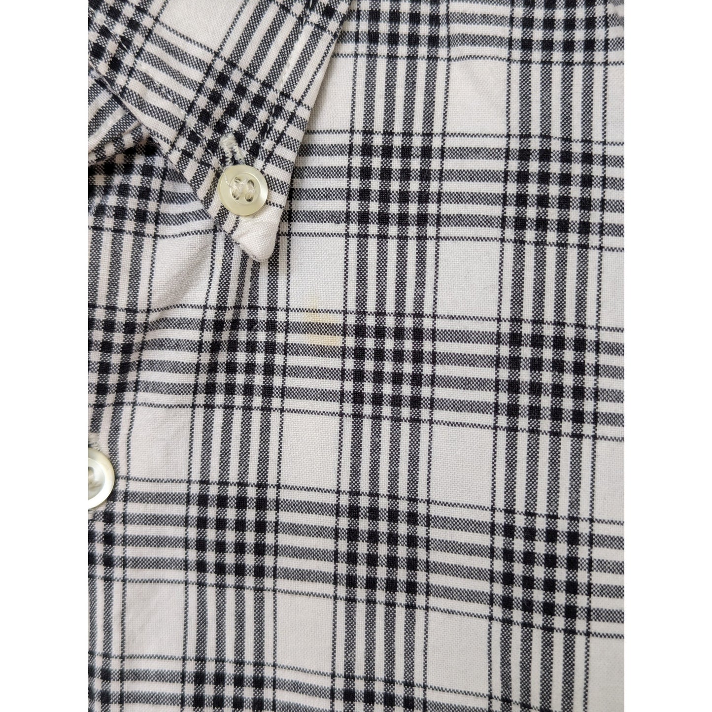 Gap Black and White Checked Shirt Size Medium 100% Cotton