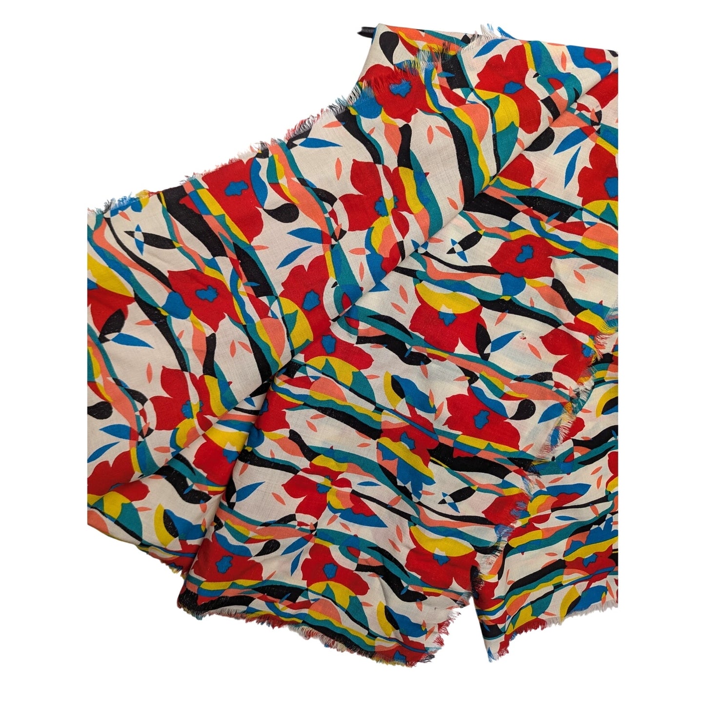 Vintage Liberty London Abstract Floral Print Scarf