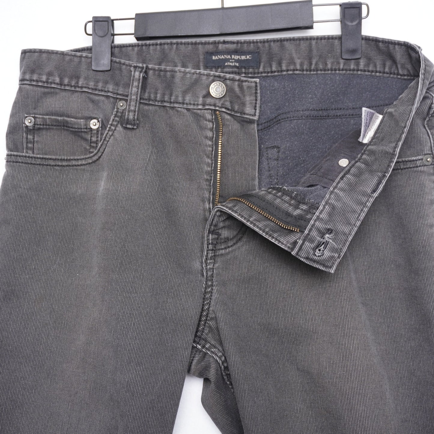 Banana Republic Athletic Fit Jeans Striped Black Size 33