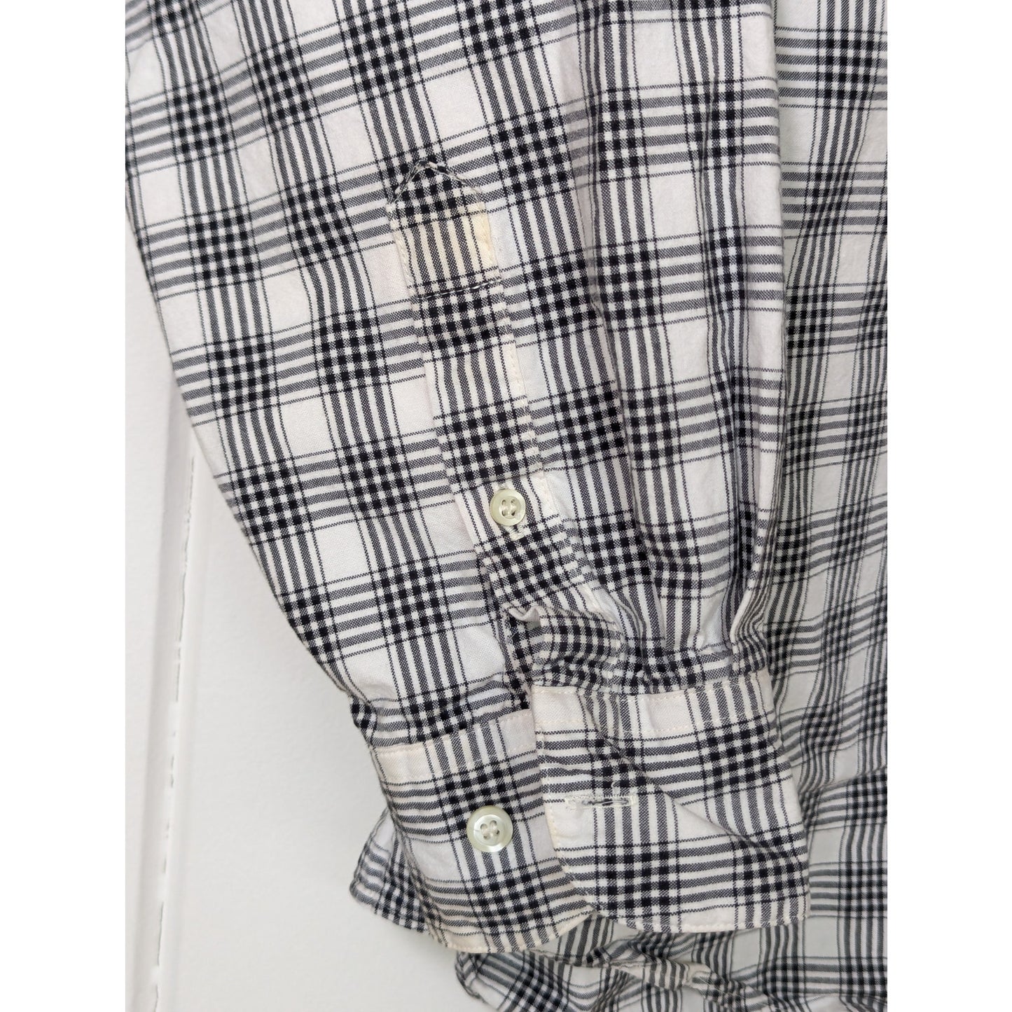 Gap Black and White Checked Shirt Size Medium 100% Cotton