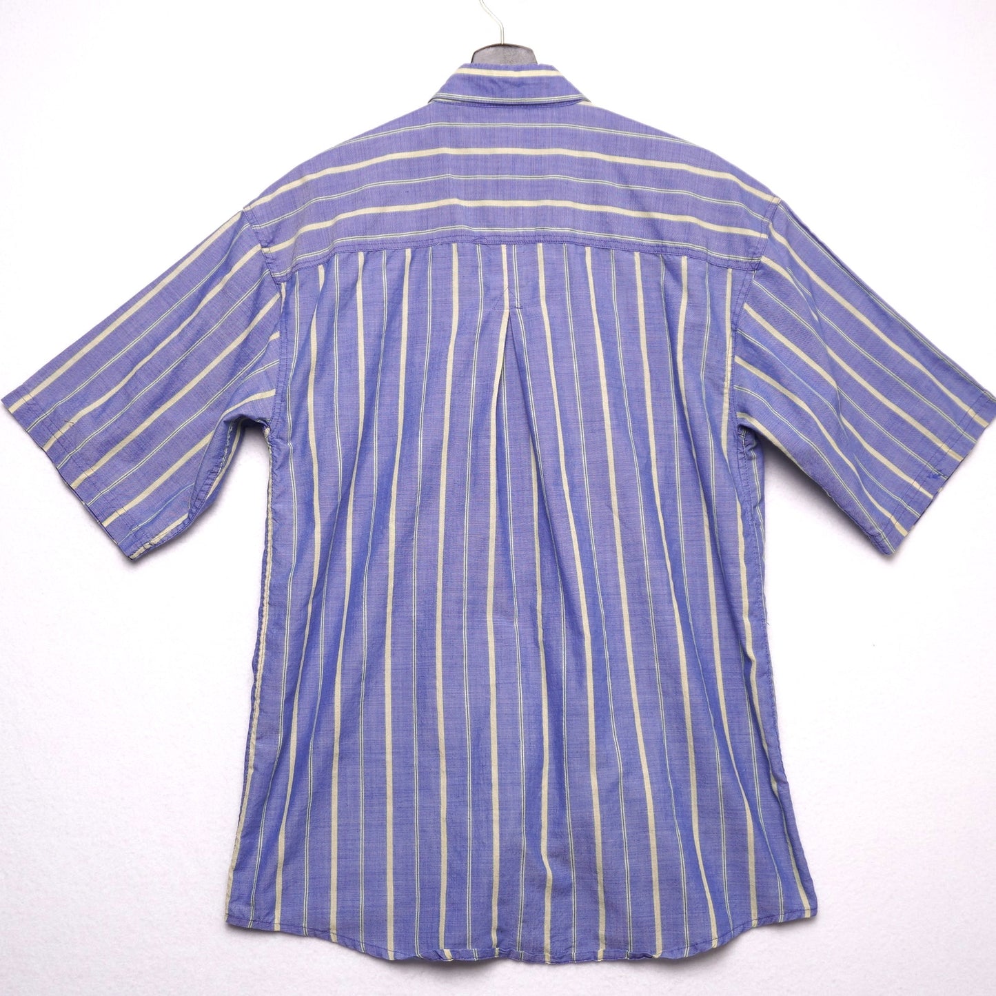 American Weekend Men’s Short Sleeve Button Down Striped Shirt S