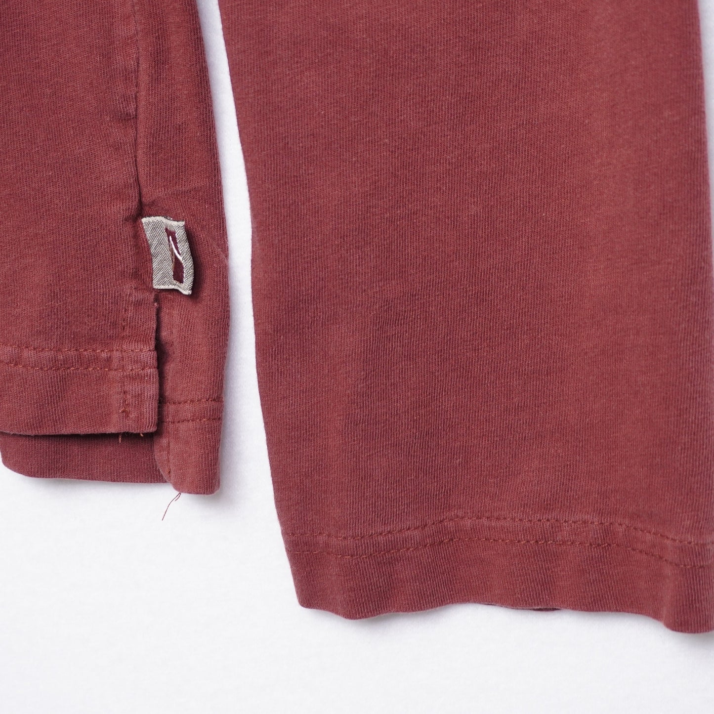 Alpine Design Maroon Long Sleeve 100% Cotton Henley Shirt Size M